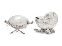 A Pair of English Silver-Plate Table Articles