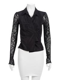 Alexander McQueen Ruffled Top & Lace Jacket, 1990-2000s