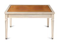 A Custom David Easton-Designed Parchment Veneered Low Table