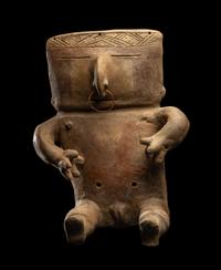 A Quimbaya Terracotta Seated Figure