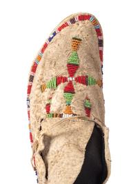 Northern Plains Beaded Hide Moccasins