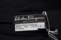 A Salvatore Ferragamo Leather and Linen Ensemble, Pant size 8, top size L.