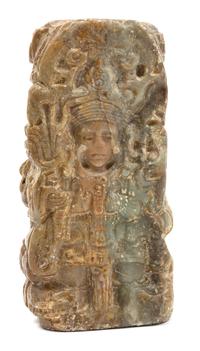A Mayan Style Carved Stone Stele