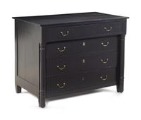 A Continental Painted Chest of Drawers