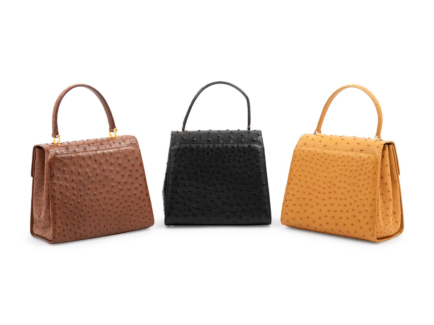 Three Tiffany & Co Ostrich Bags, 2010s