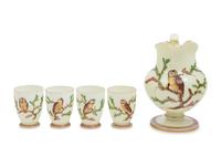 An Opaline Glass Drink Service