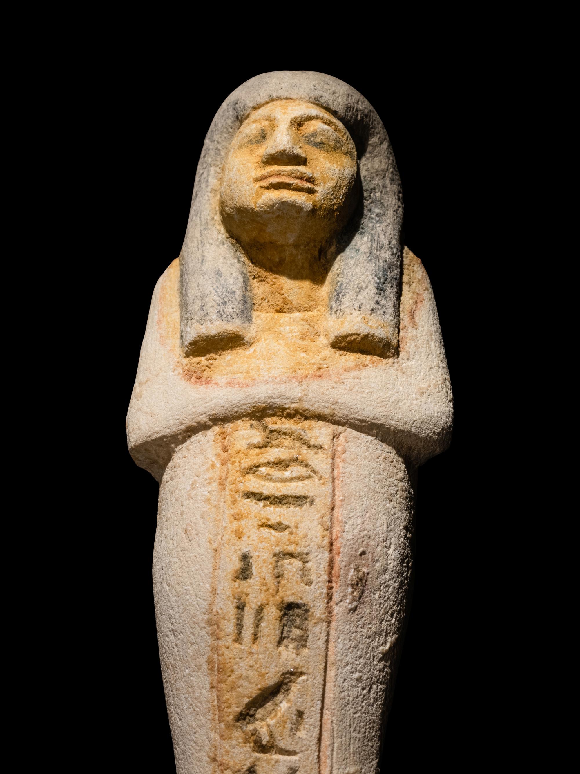 An Egyptian Limestone Ushabti for Lady Puiu