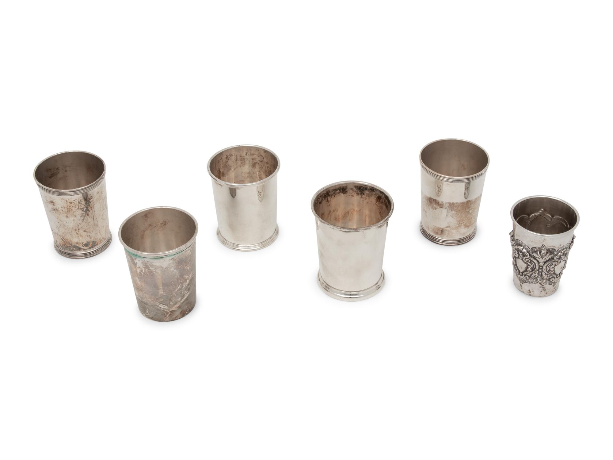 A Set of Six American Silver Julep Cups