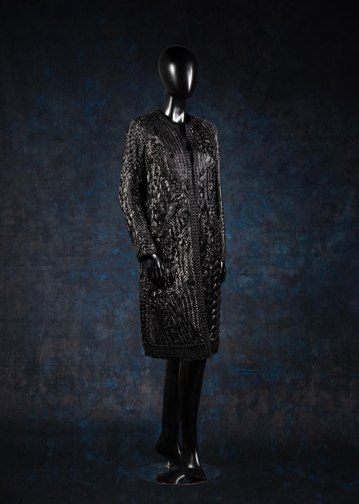 Chado Ralph Rucci Braided and Woven Leather Jacket