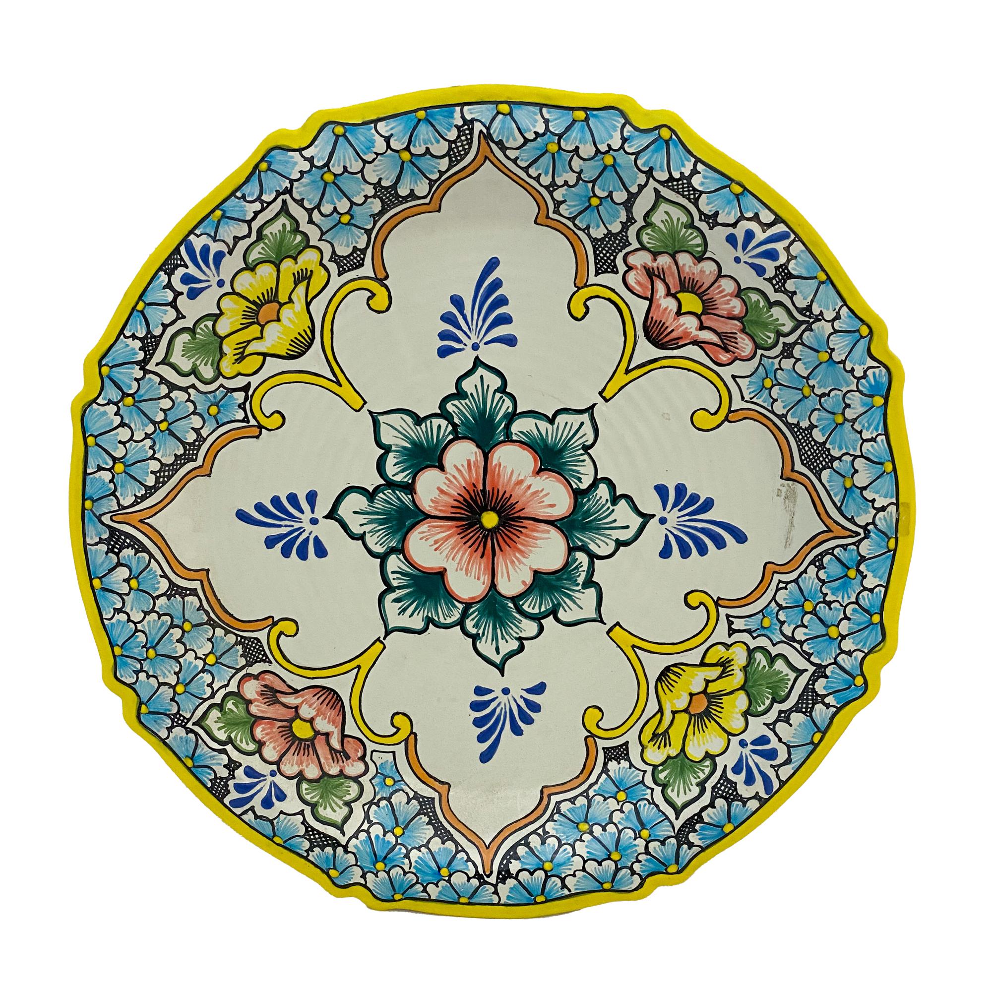A Large Mexican Pottery Charger