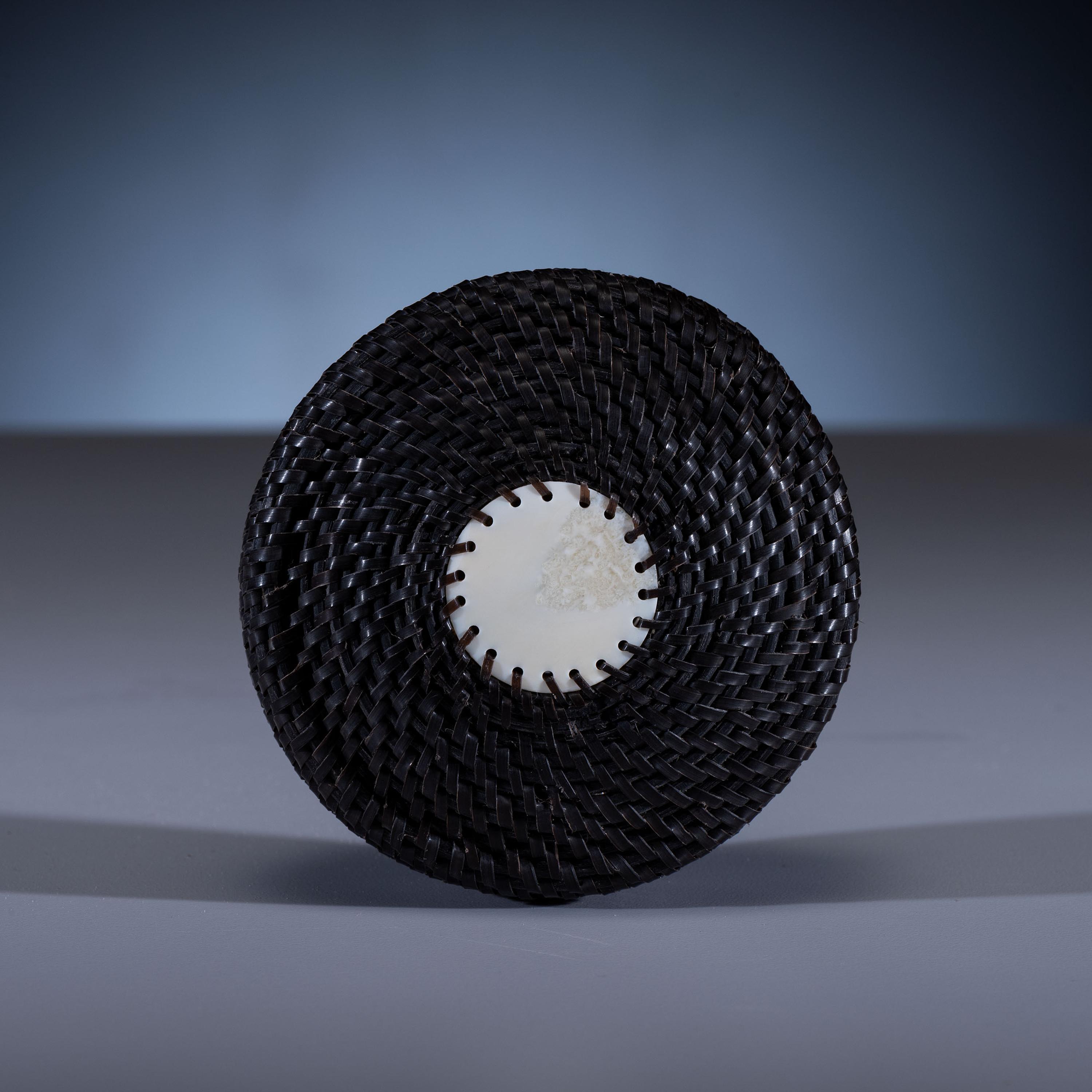 Baleen Basket, with Carved Salmon Finial