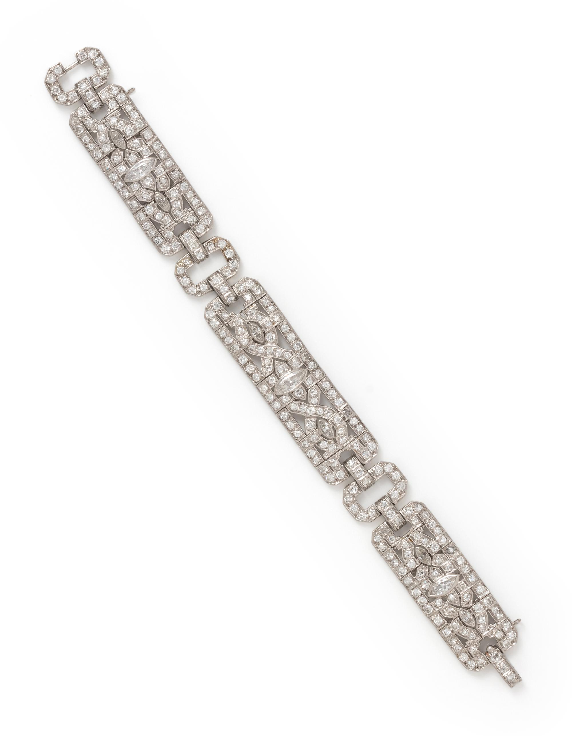 ART DECO, DIAMOND BRACELET