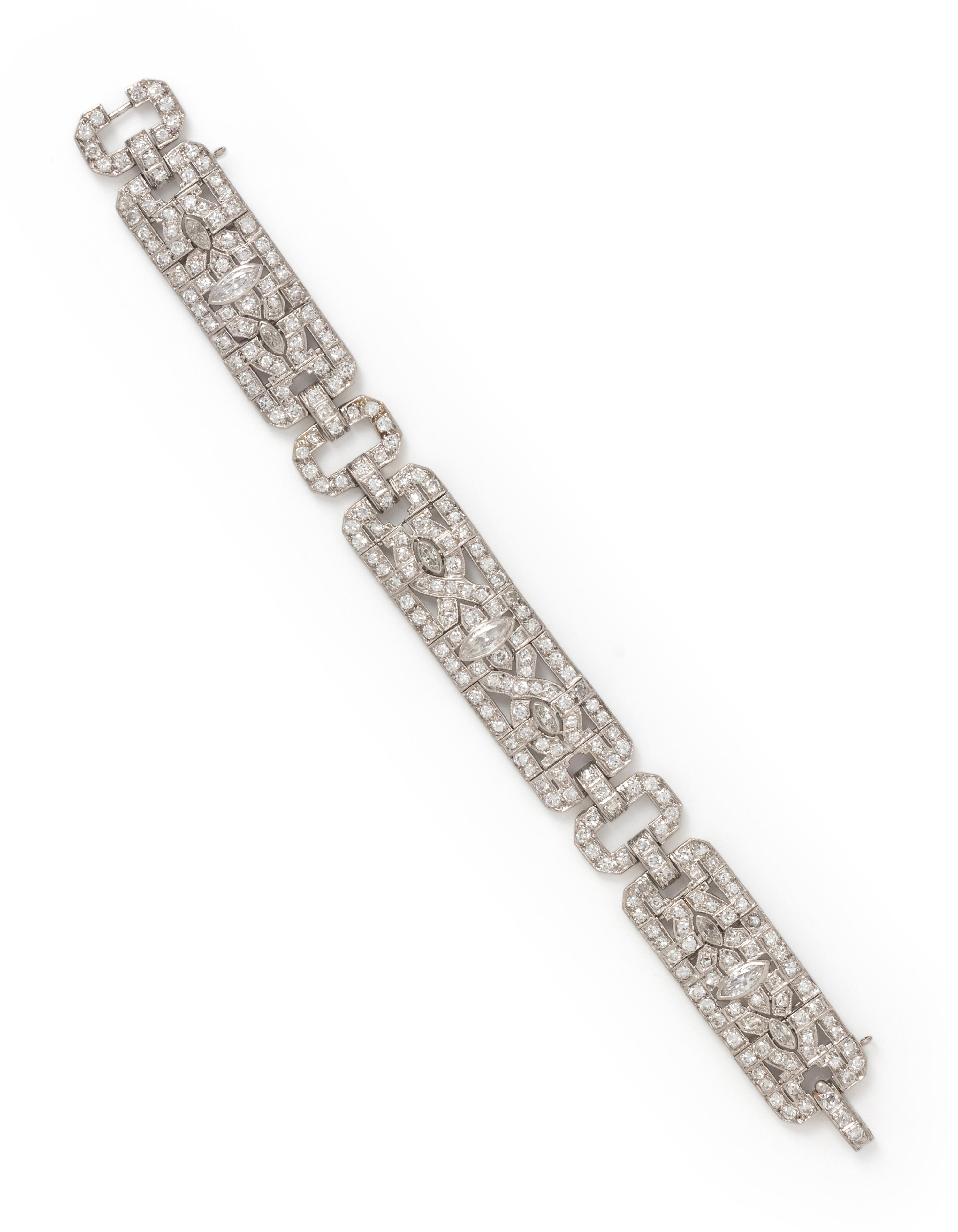 ART DECO, DIAMOND BRACELET