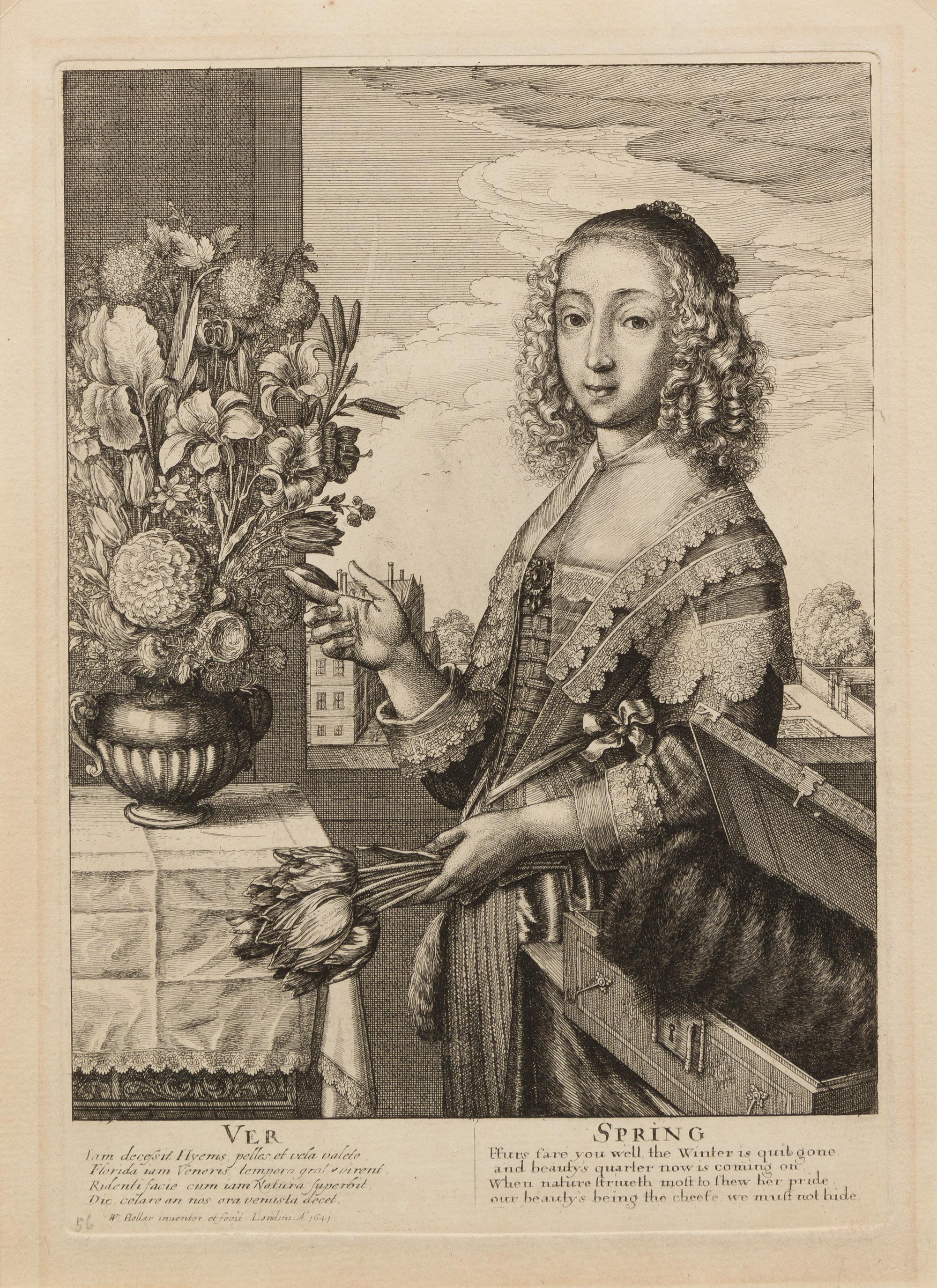 Wenceslaus Hollar, (Bohemian, 1607-1677), The Four Seasons, 1641 together with Of the Court Mouse, and Country Mouse (The Town Mouse an