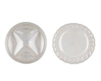 A Mexican Silver Compartmented Serving Platter and a Plate — 20TH CENTURY
