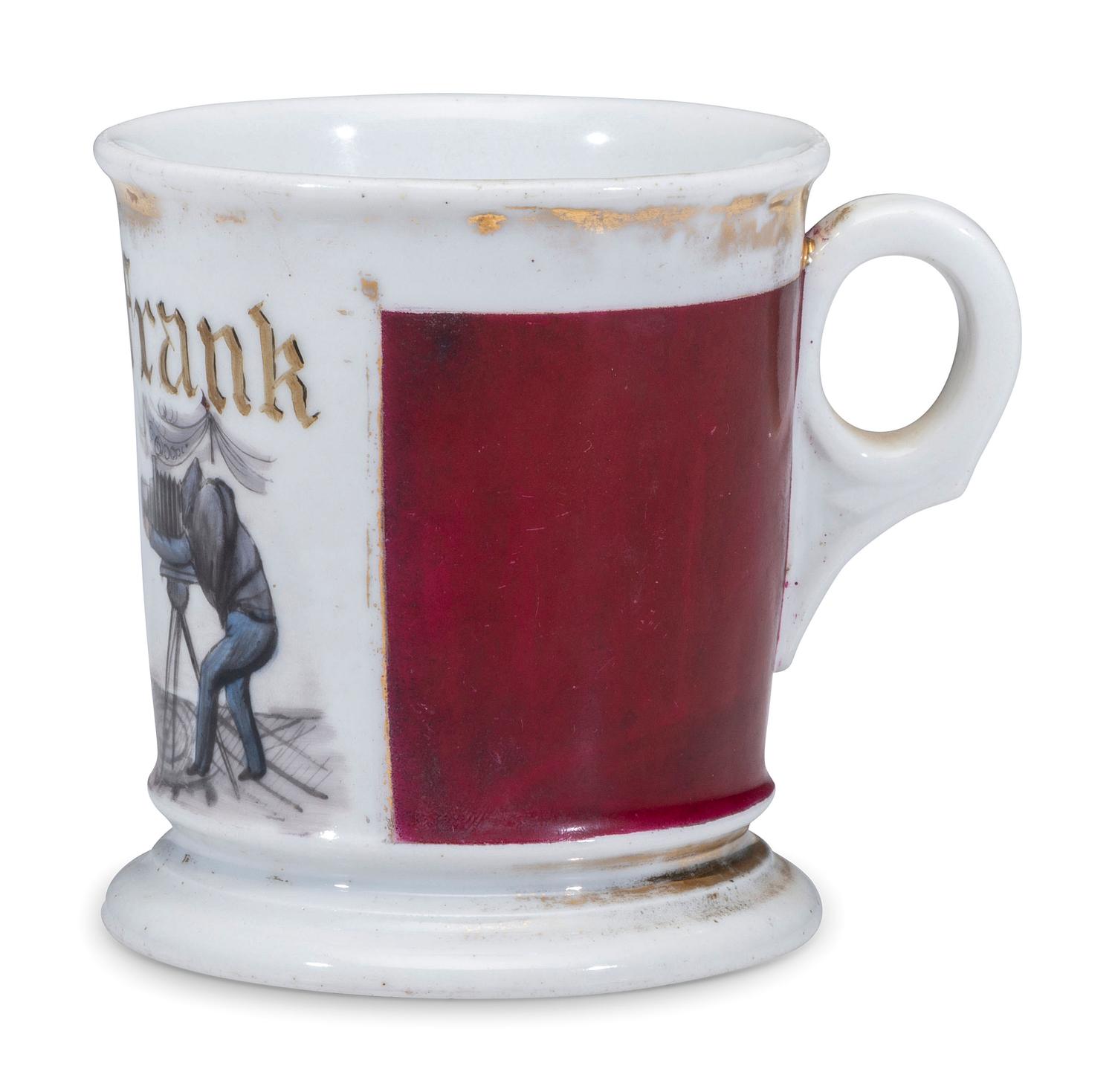 A Photographer's Porcelain Occupational Shaving Mug