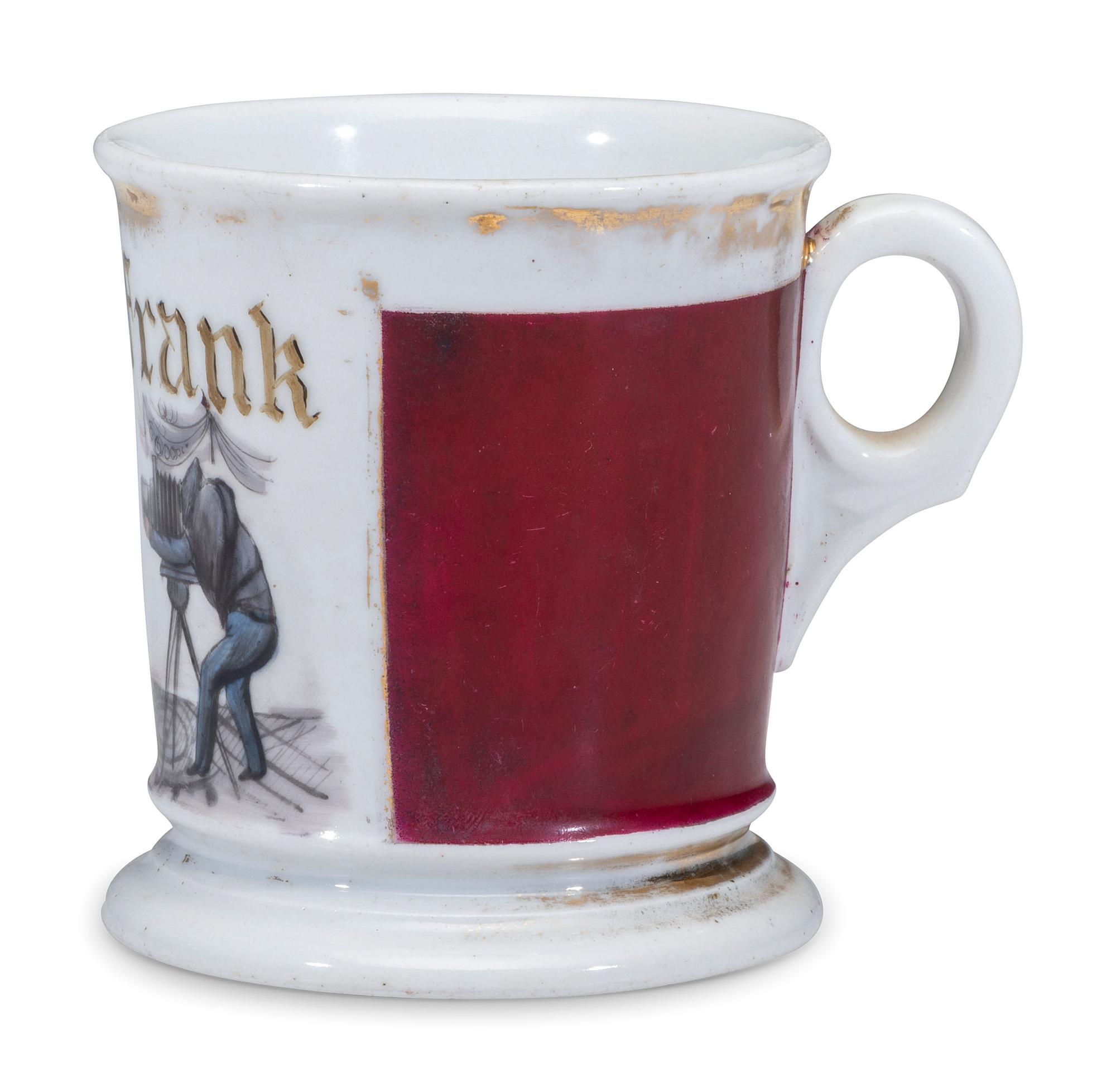 A Photographer's Porcelain Occupational Shaving Mug