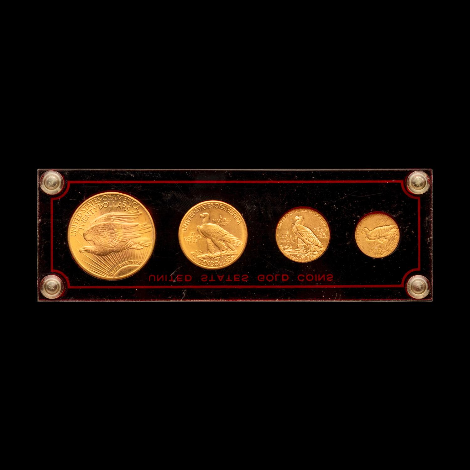 A Gold Four-Coin Set