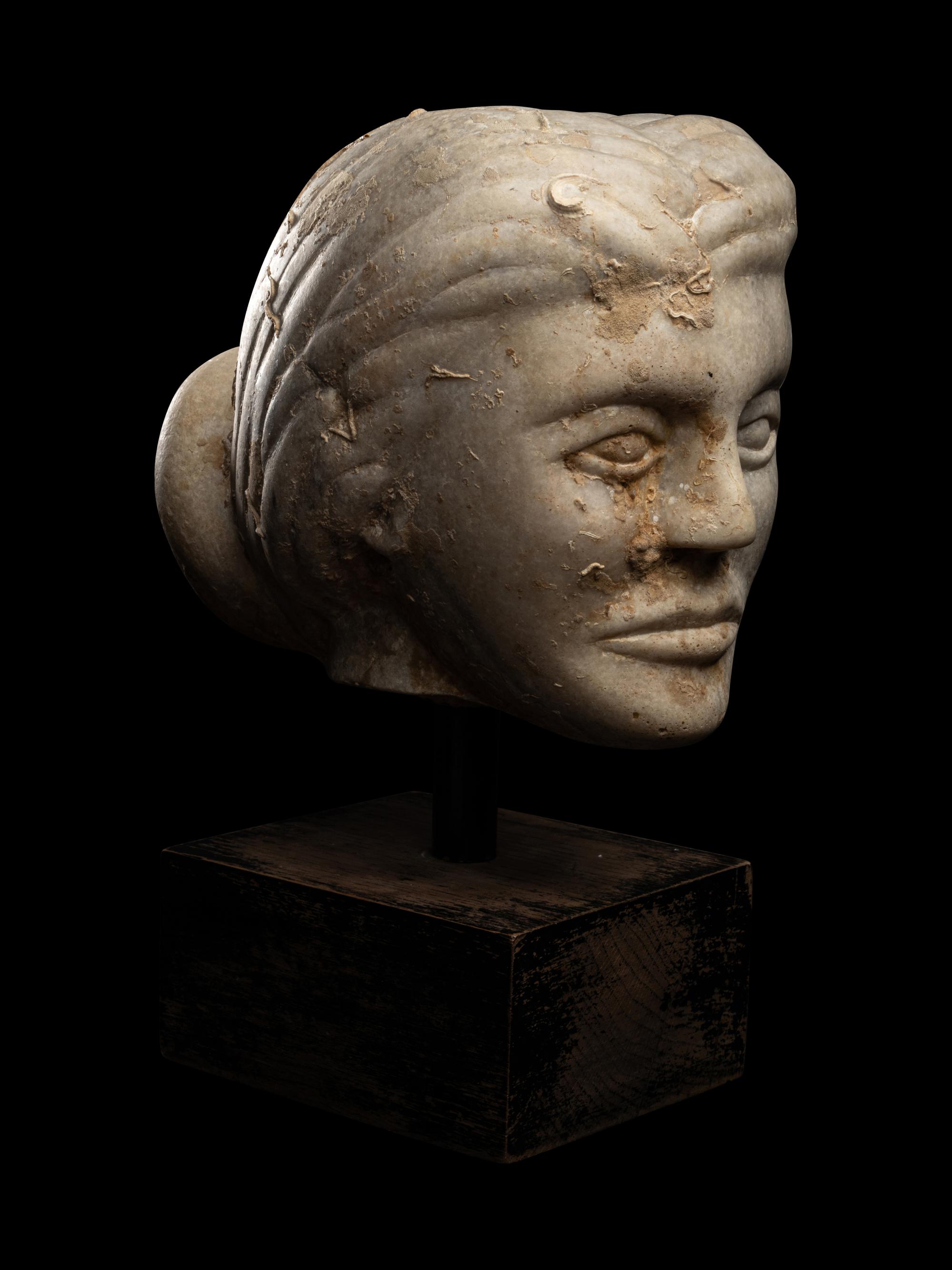 An Eastern Roman Marble Portrait Head