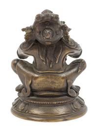A Tibetan Bronze Figure of Vajradaka