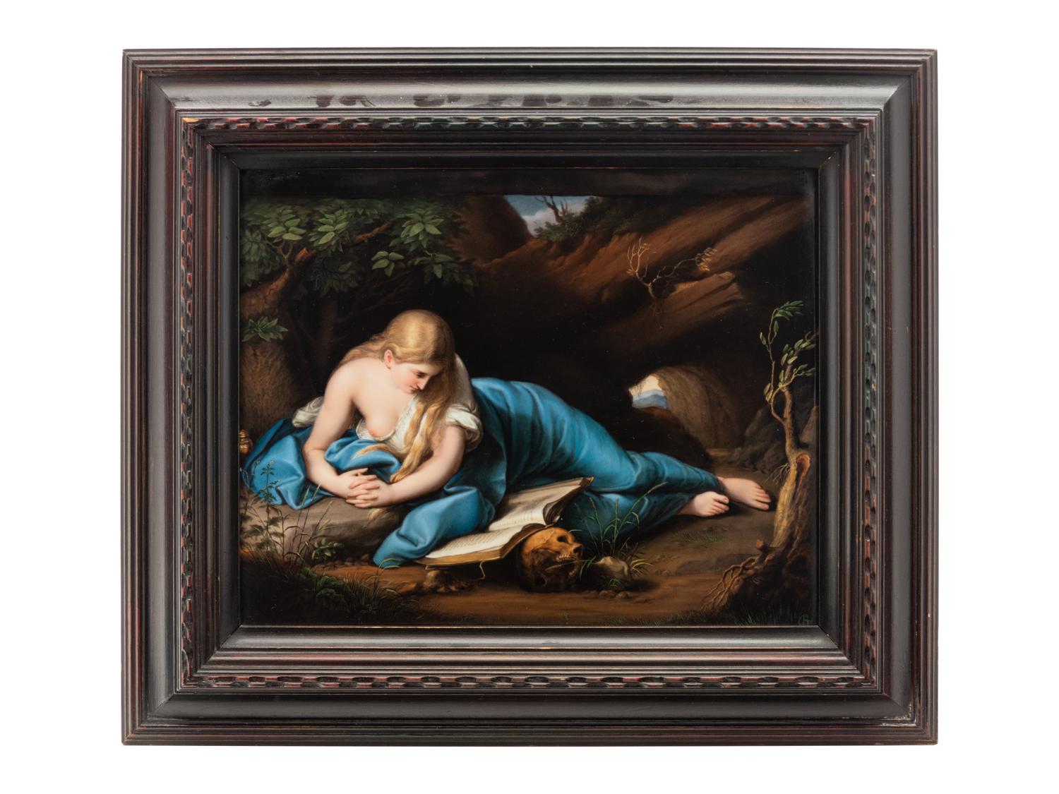 A Berlin (K.P.M.) Porcelain Plaque After Pompeo Battoni