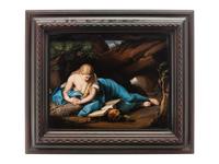 A Berlin (K.P.M.) Porcelain Plaque After Pompeo Battoni