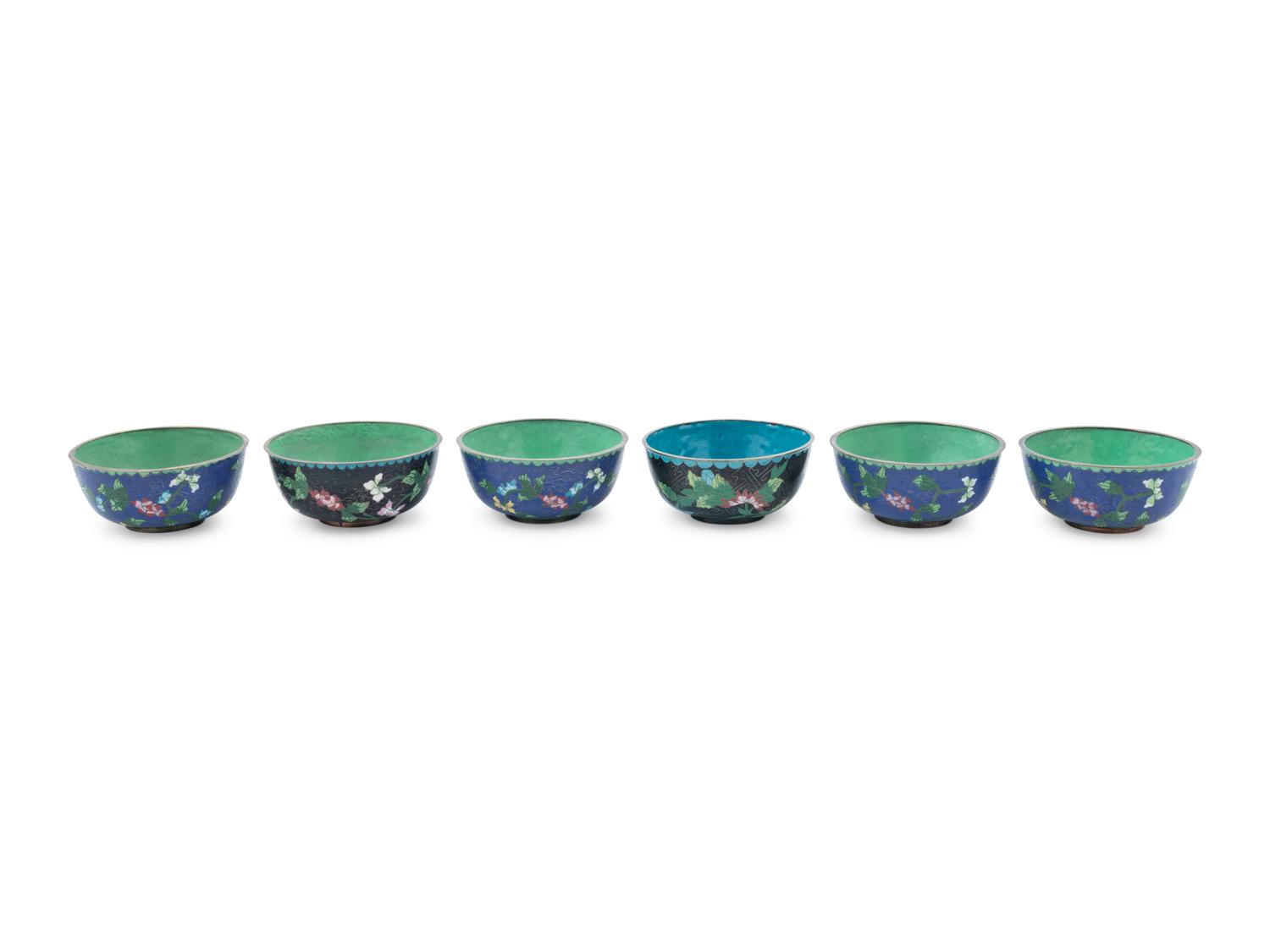 Twenty Chinese Cloisonné Enameled Wares