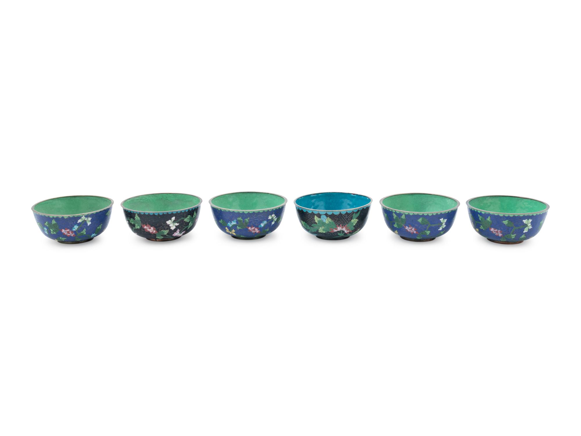 Twenty Chinese Cloisonné Enameled Wares