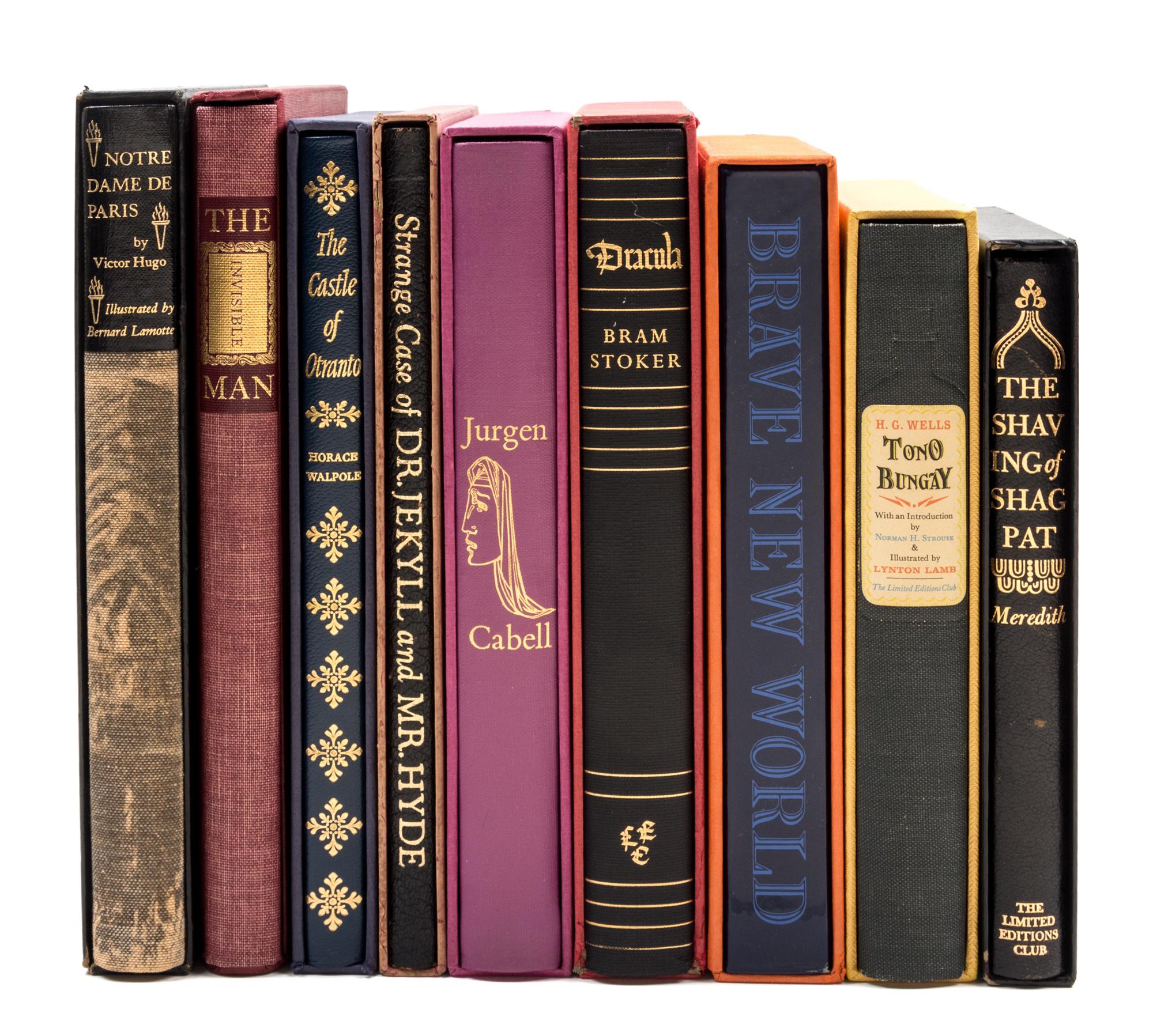 (LEC) GOTHIC NOVELS. 8 vols., many signed by artists.