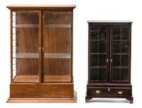 Two Display Cabinets