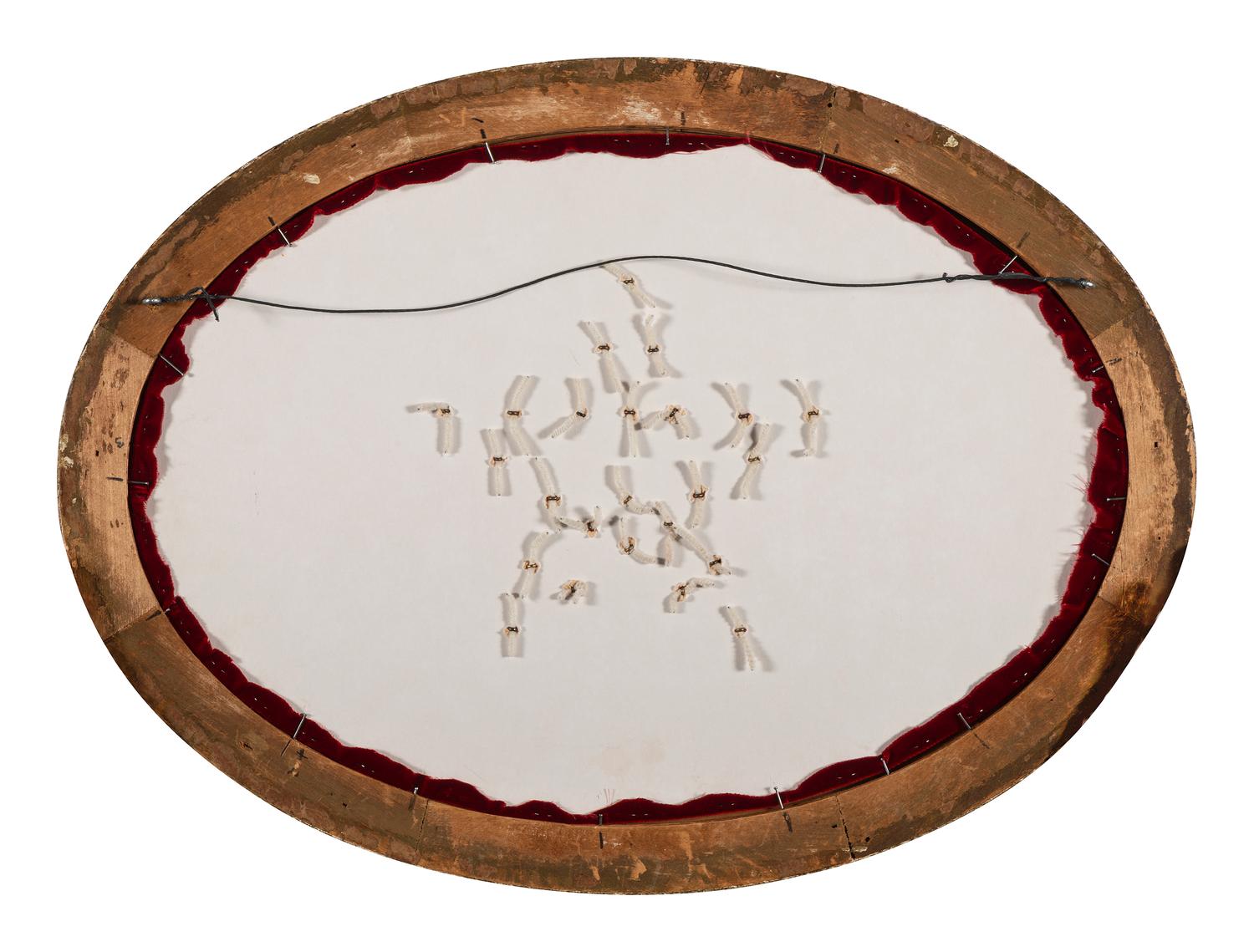 A collection of 24 Civil War buttons representing every branch of the Union Army displayed in decorative frame.