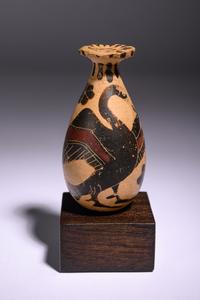 Two Corinthian Black-Figured Vessels: An Aryballos and An Alabastron