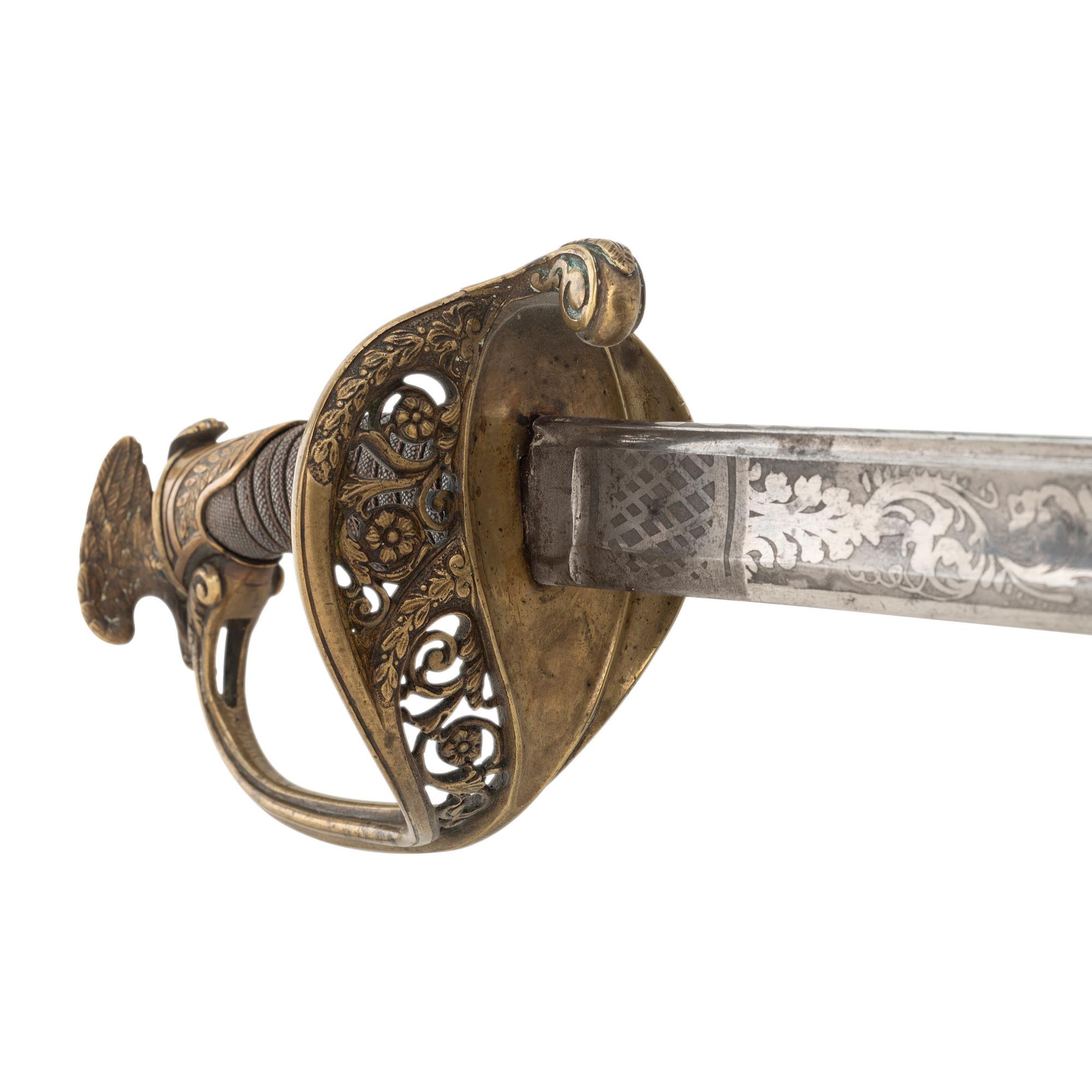 Eagle Pommel Non-Regulation Imported US Model 1850 Foot Officers Sword