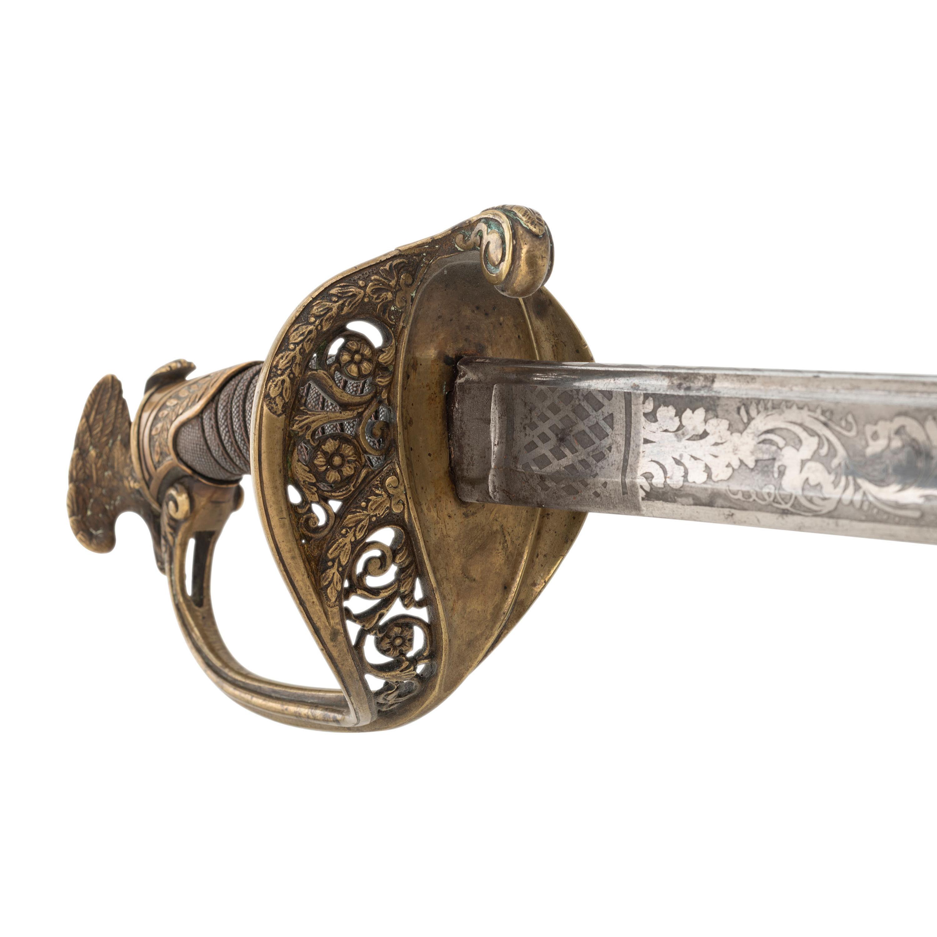 Eagle Pommel Non-Regulation Imported US Model 1850 Foot Officers Sword