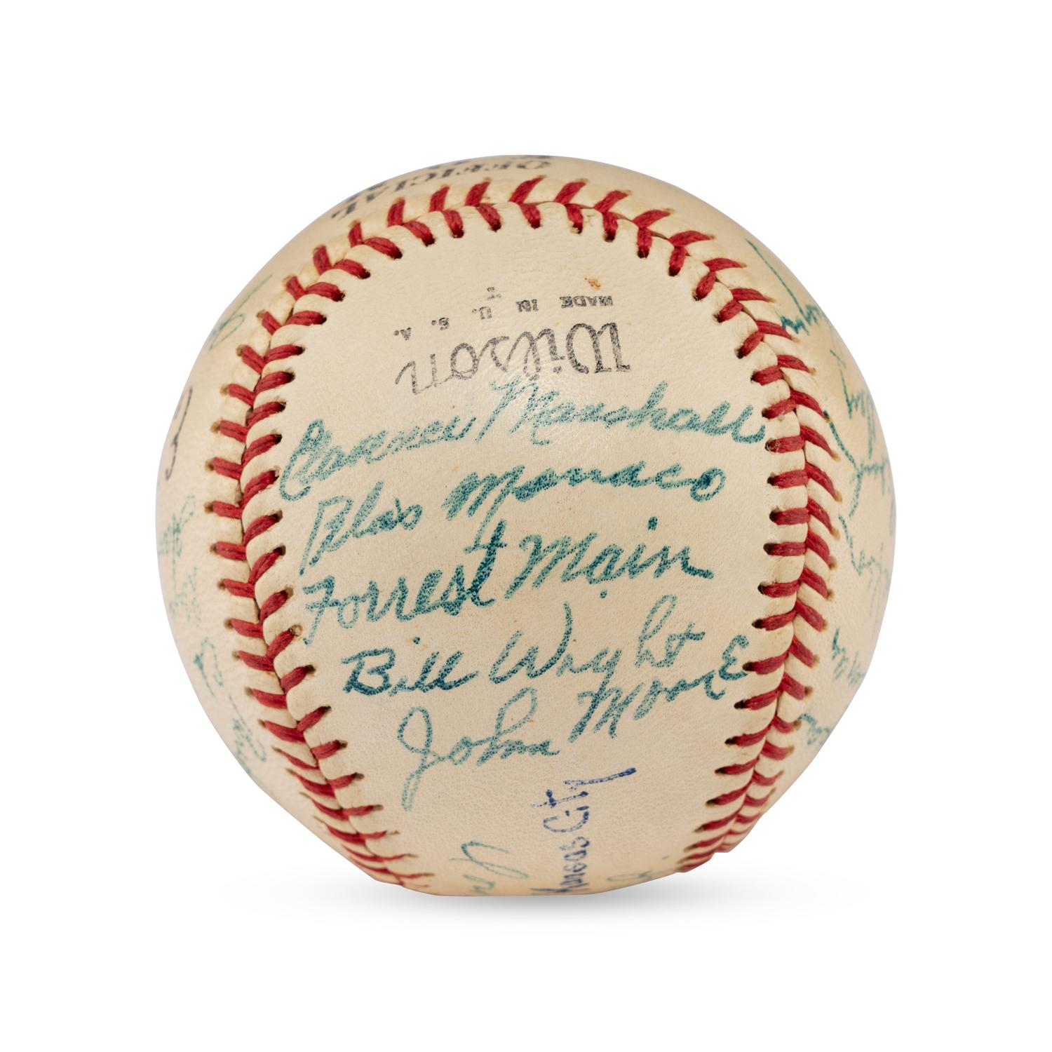 A 1947 Kansas City Blues Team Signed Autograph Baseball