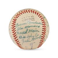 A 1947 Kansas City Blues Team Signed Autograph Baseball