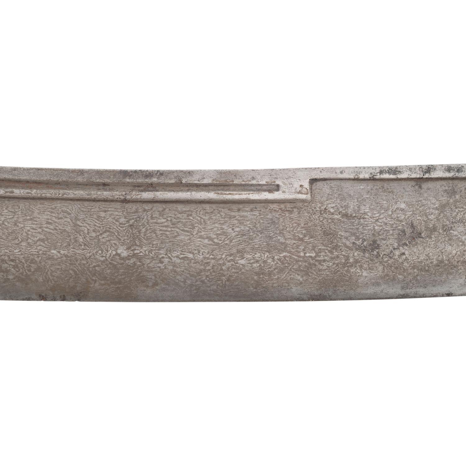 Decorated Ottoman Kilij or Pala with Wootz Steel Blade