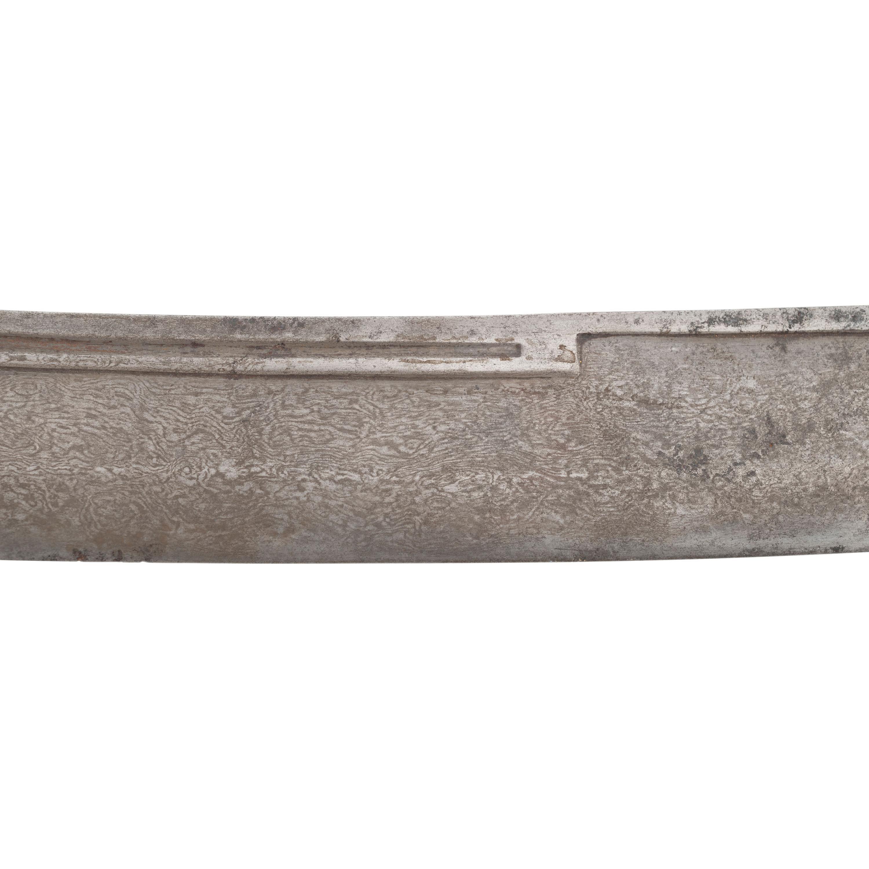 Decorated Ottoman Kilij or Pala with Wootz Steel Blade
