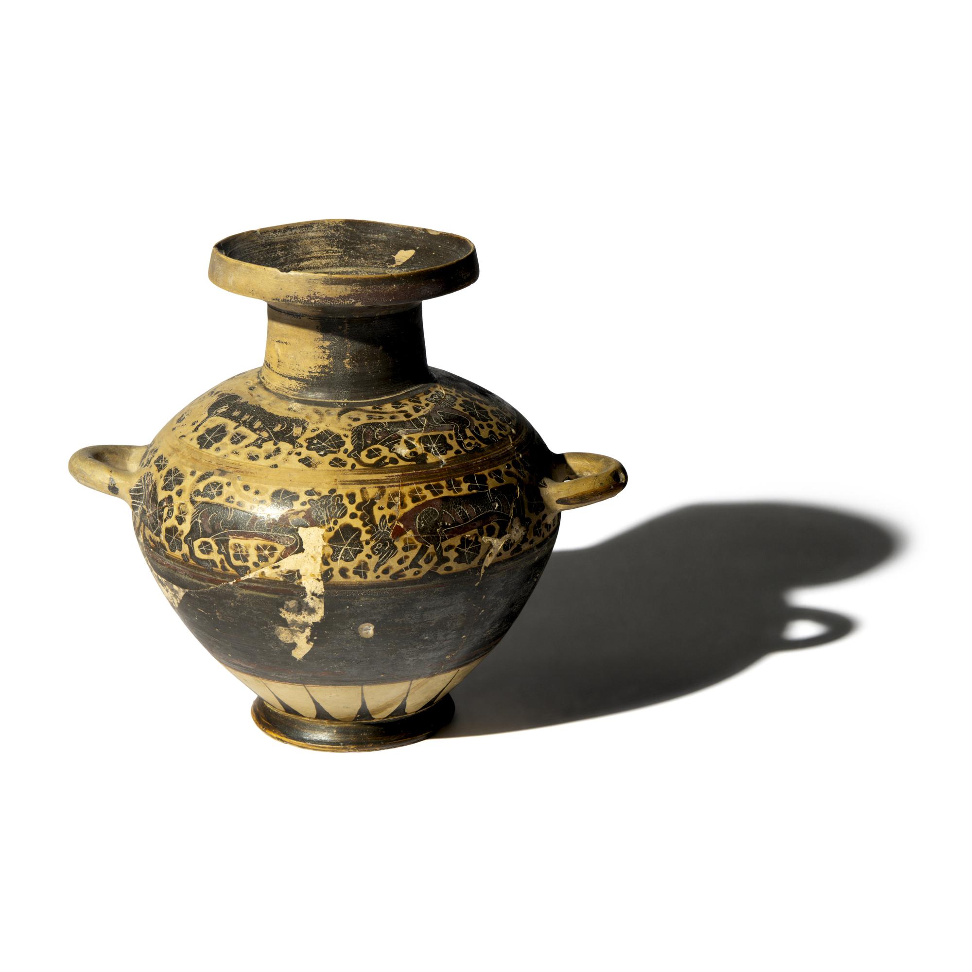 A Corinthian Black-Figured Hydria