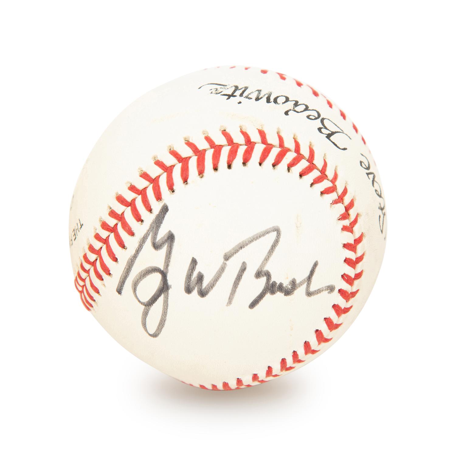 A Group of Five Baseballs, Three Signed