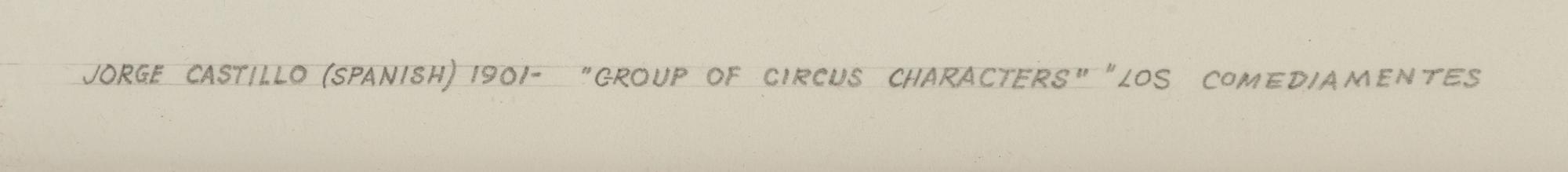 Group of Circus Characters
