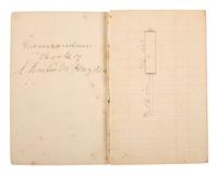 [SCIENCE & TECHNOLOGY]. Charles M. Hayden (1845-1934) archive featuring a patent model for a gun mount with associated photographs, letters, and sketchbook.