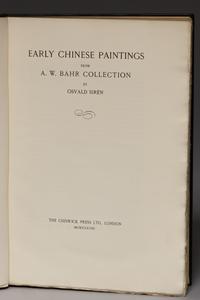 [PAINTING & CALLIGRAPHY] SIRÉN, Osvald (1887-1966). Chinese Painting: Leading Masters and Principles. London: Lund & Humphries, 1956.