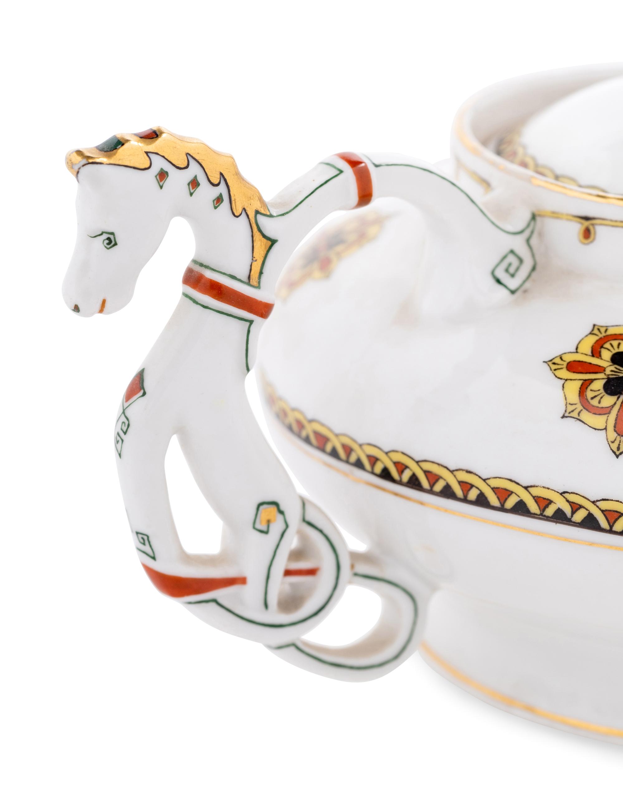 A Kornilov Bros. Porcelain Four-Piece Coffee Service
