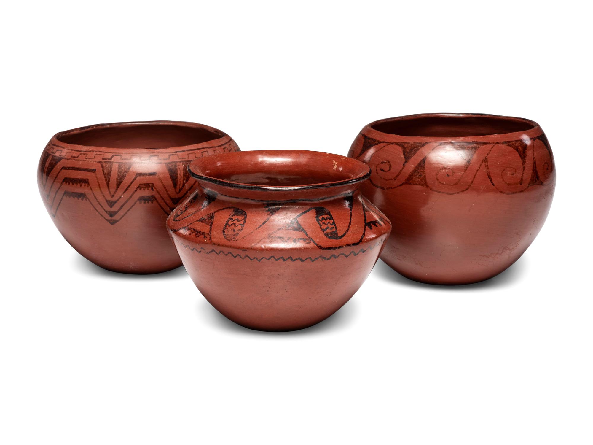 Redware Pottery Bowls
