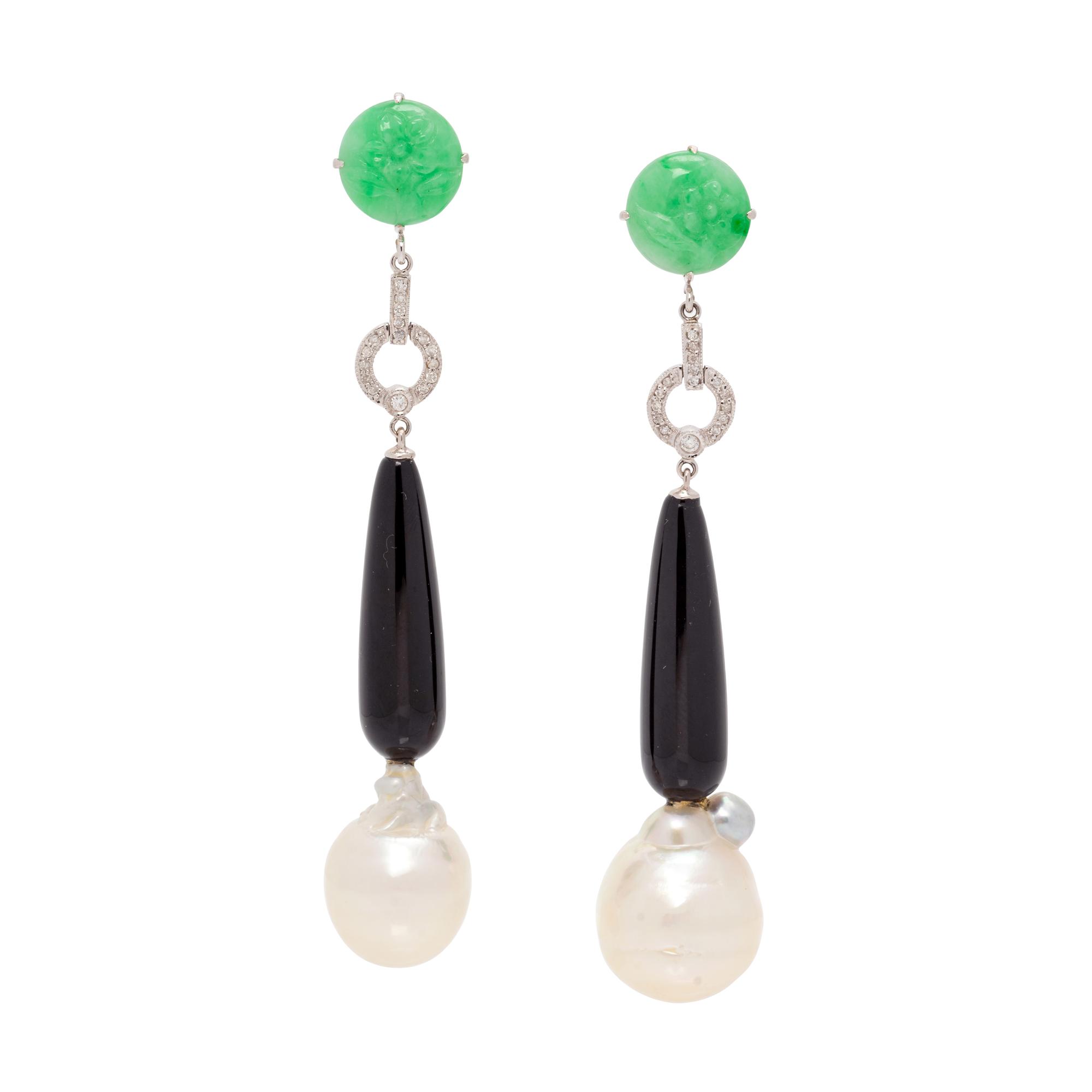 MULTIGEM AND DIAMOND EARCLIPS