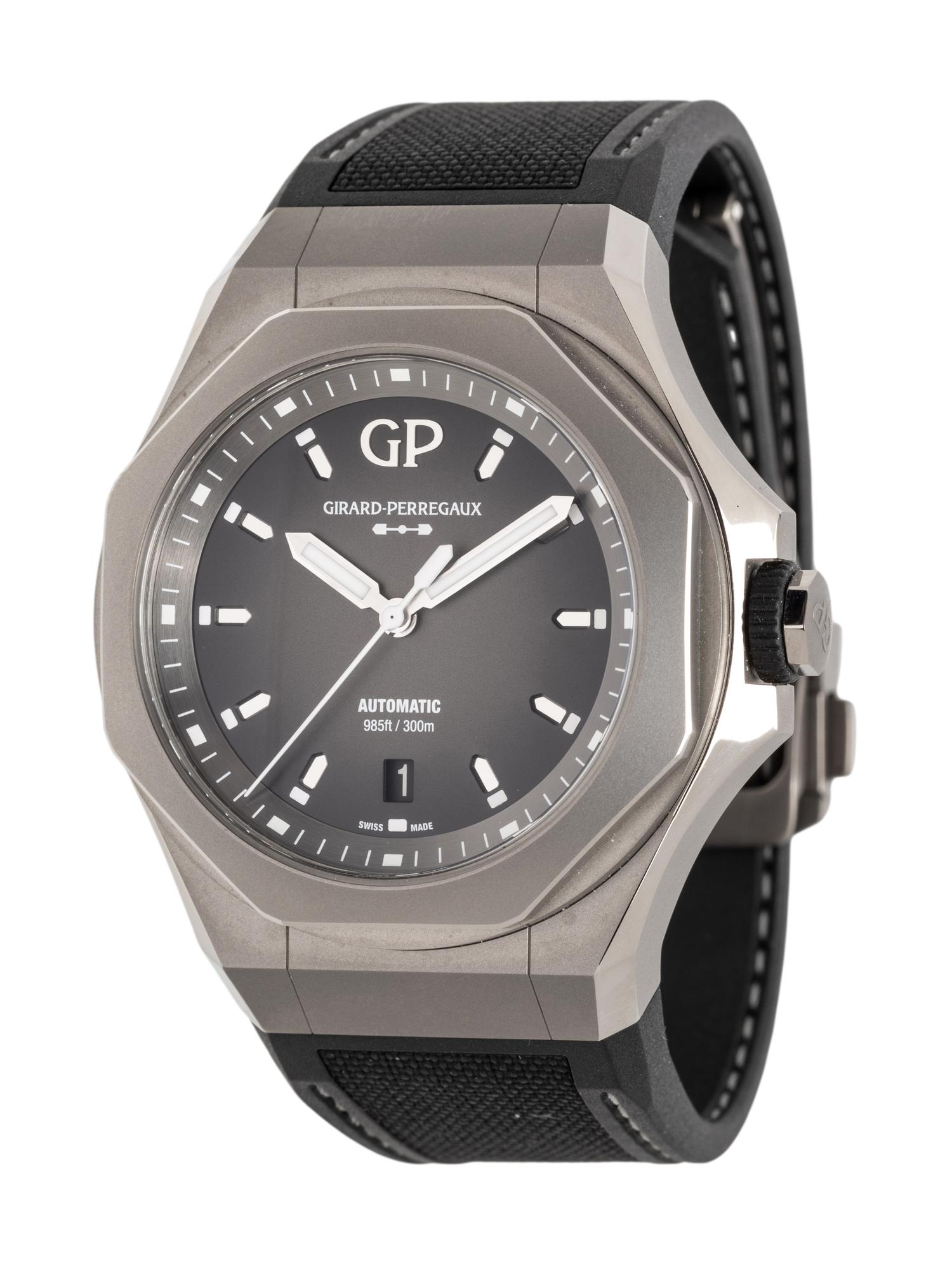 GIRARD-PERREGAUX, TITANIUM 'LAUREATO ABSOLUTE' LIMITED EDITION WATCH, BOX & PAPERS