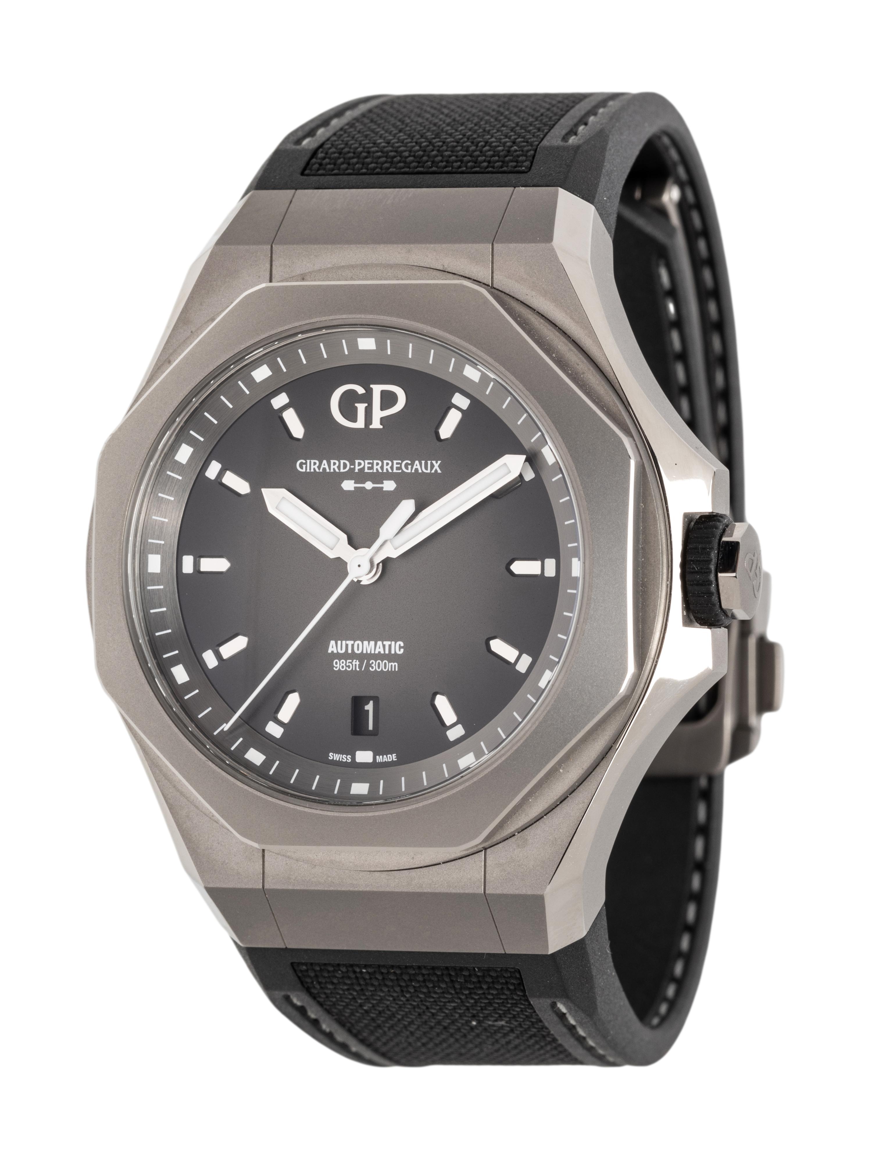 GIRARD-PERREGAUX, TITANIUM 'LAUREATO ABSOLUTE' LIMITED EDITION WATCH, BOX & PAPERS