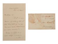 [POLITICS]. 3 letters signed by R.B. TANEY, Henry CLAY, and Daniel WEBSTER.