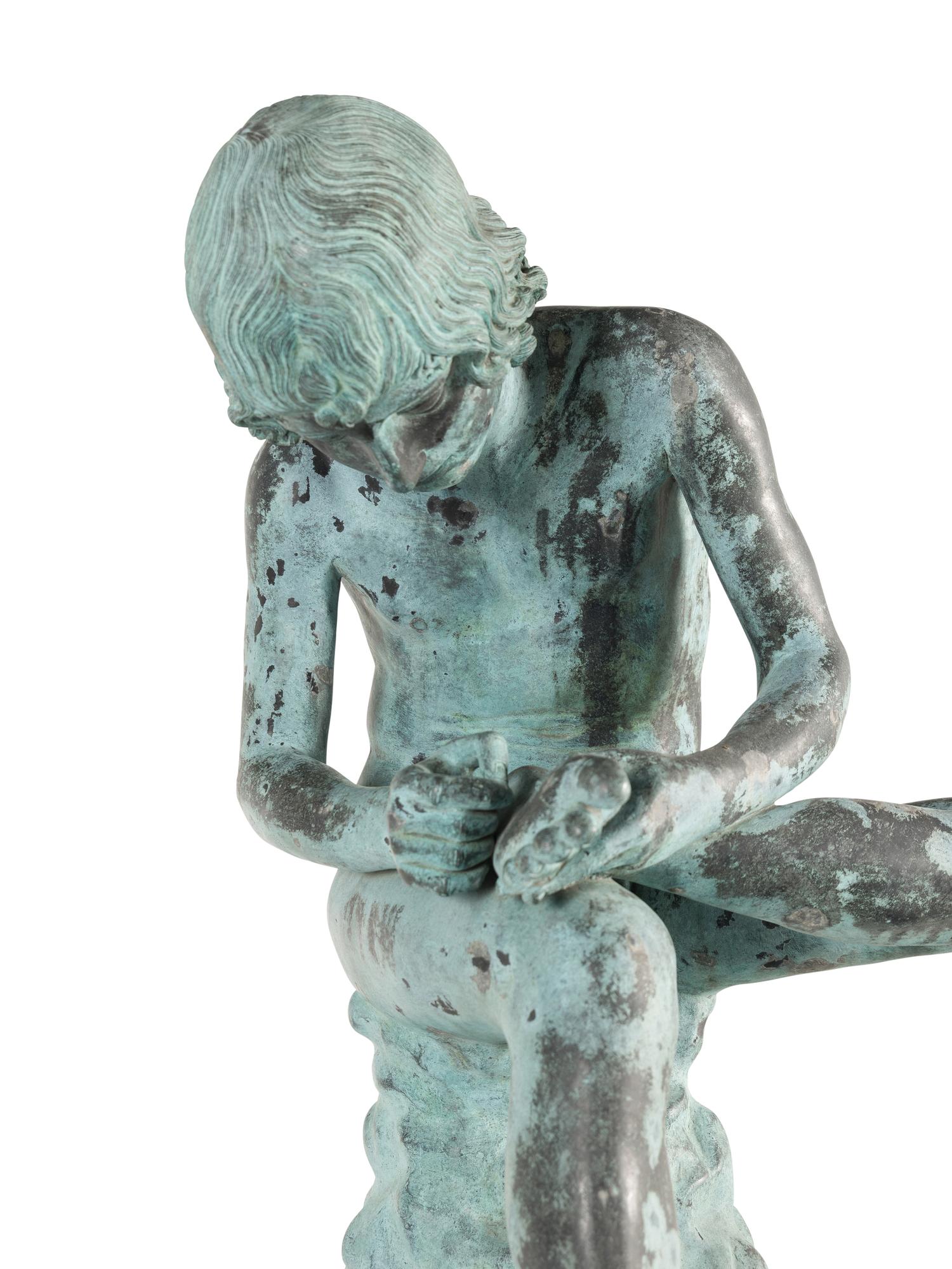 An Italian Bronze Model of Spinario